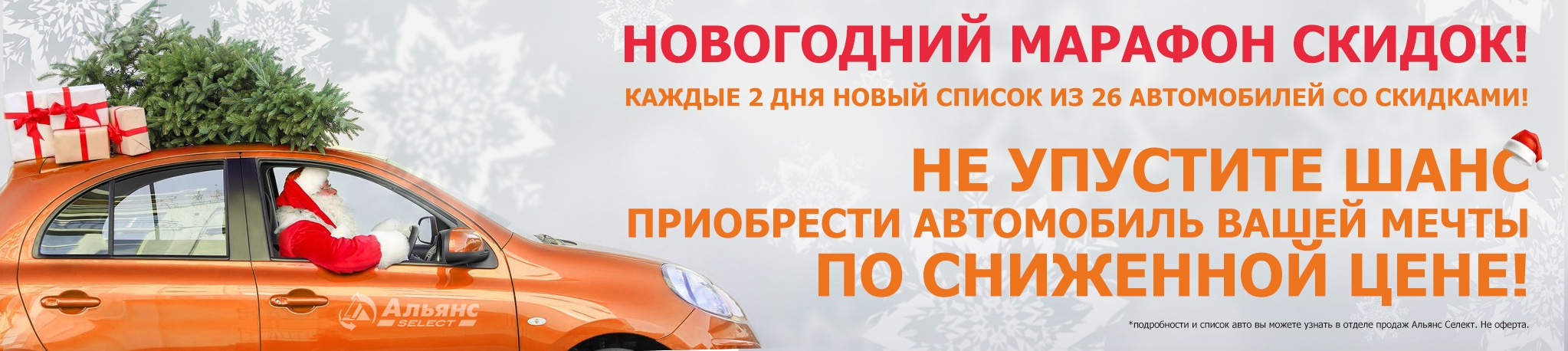 Новогодняя распродажа в Альянс Селект!